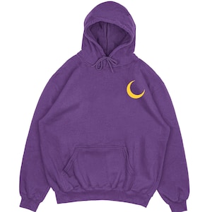 Tsukishimas hoodie Purple moon hoodie Anime island Minimal Anime Merch cosplay