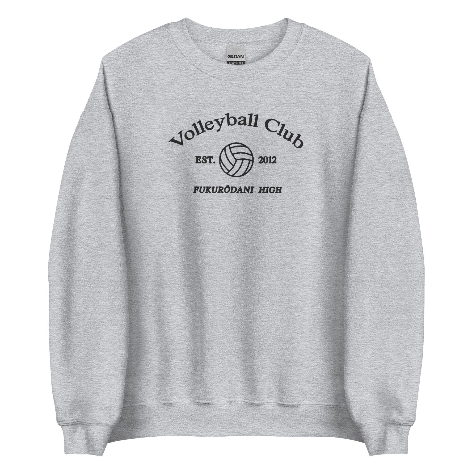 Fukurodanis Volleyball Club Crew Neck Sports Sweatshirt Fukurodanis Volleyball Club Crew Neck Sports Sweatshirt