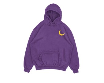 Tsukishimas Hoodie Purple Moon Hoodie Anime Island Minimal Anime