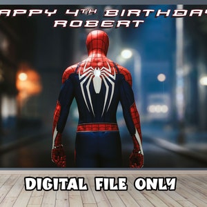 Spiderman Party Backdrop - 2, Spiderman Banner,Spiderman Backdrop,Spiderman Birthday Decoration Banner - Digital File Only