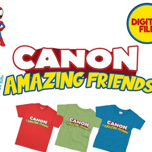 Spidey and Friends Birthday T-Shirt Logo (Personalized Digital File Only)