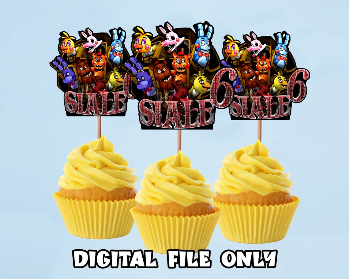 Printable Freddy Cake Topper Five Nights at Freddys Birthday - Etsy Canada