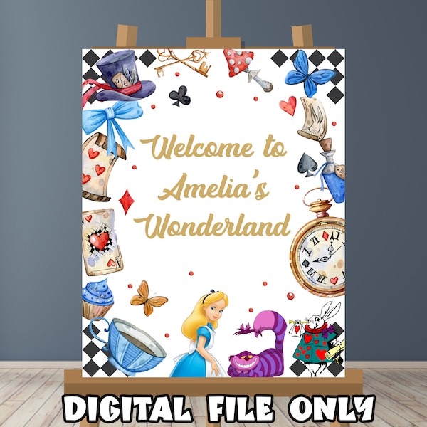 Alice in Wonderland Yard Sign - Etsy