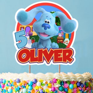Blues Topper, Blues Clues Birthday Party Cake Topper , Blues Cake Decoration