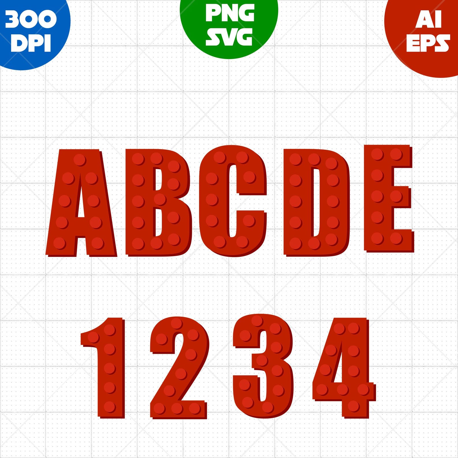 Block Alphabet Letters and Numbers SVG Font for Cricut & Silhouette and ...