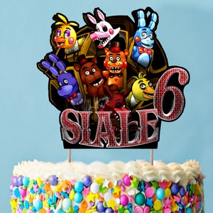 Personalised 3D Printed Five Nights at Freddy’s Cake Topper - Ideal for  FNaF-Themed Birthdays and Parties!