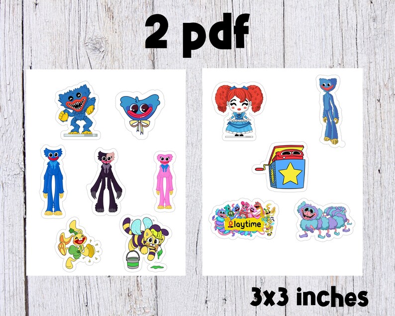 Instant Download Poppy Playtime Cake Topper Instant Download - Etsy