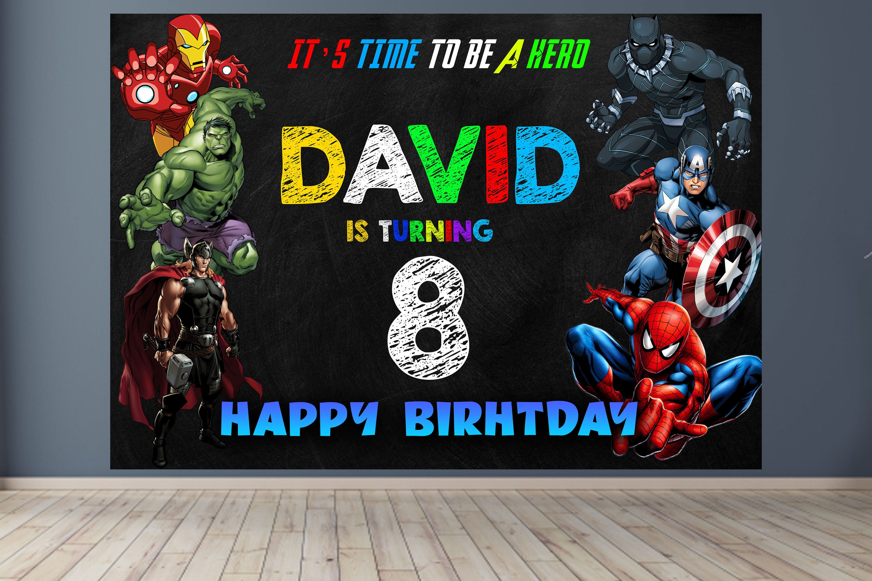 Avengers birthday banner -  Italia