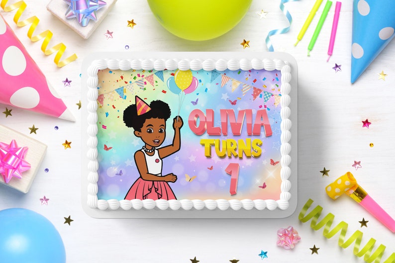 Gracie's Corner Personalized Edible Cake Topper Etsy