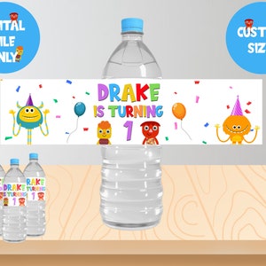 Super Simple Songs Water Bottle Label Decoration (Digital file Only)