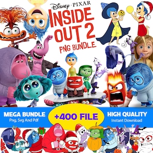 Inside Out 2 PNG y SVG, paquete de imágenes prediseñadas de Inside Out 2, decoración de Inside Out 2, Inside Out, ira, alegría, tristeza, vergüenza, ansiedad, envidia