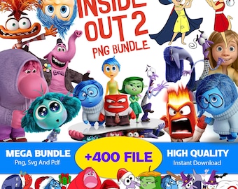 Inside Out 2 Clipart-paket: PNG, SVG, PDF (400+ filer)