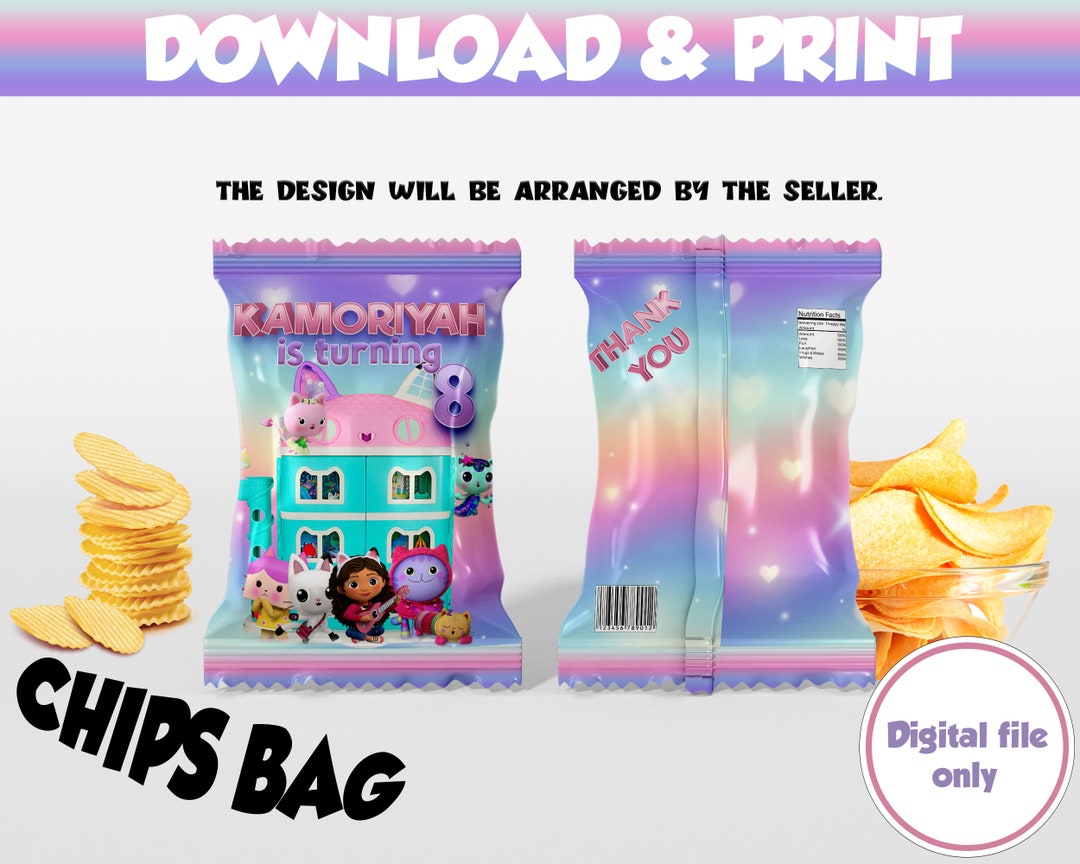 Dollhouse Printable Chips Bag Chip Bag Label Printable Chip Bag Dollhouse Printable Chips Bag Chip Bag Label Printable Chip Bag