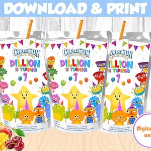 Super Simple Songs Juice Label- Super Simple Songs Decoration (Digital file Only)