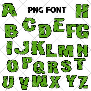 Hulk Letters Design Hulk PNG & SVG and Font Mega Bundle Clipart Design (digital Download ...