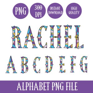 Window Alphabet Png File, Instant Download, Window Font