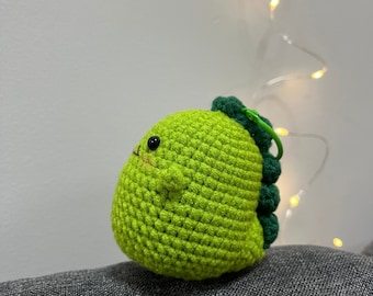 Gehäkelter Dinosaurier Schlüsselanhänger: Taschenanhänger