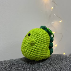 Handmade Cute Dinosaur/ Crochet Dinosaur Keychain/Dinosaur Bag Charm/ Special Gift