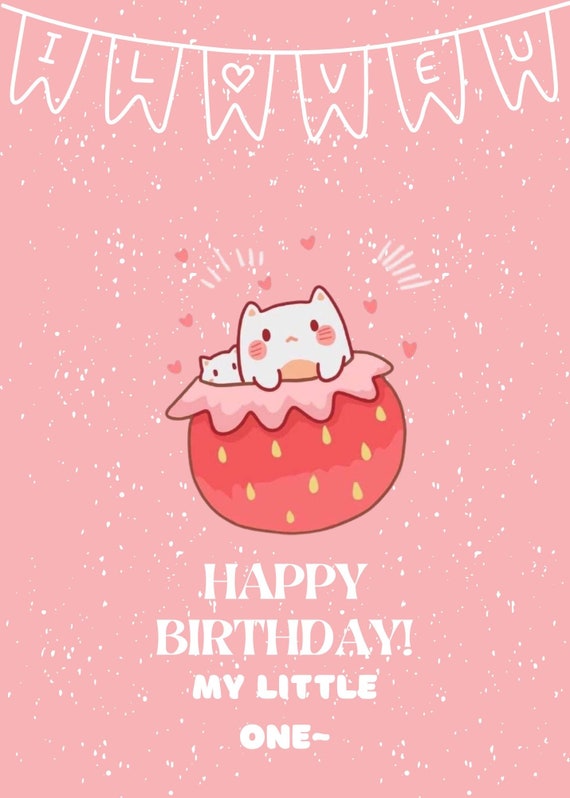 Printable Happy Birthday Card/instant Download Happy Birthday - Etsy