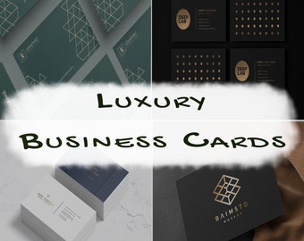 Premium & Luxury Business Card Templates for the Discerning Professional - Photoshop or Illustrator