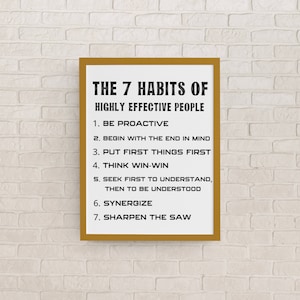 Printable Instant Download Stephen R. Covey Quote, the 7 Habits of ...