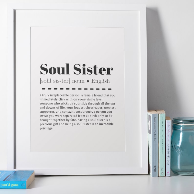 Soul Sister Definition Keychain - Cute Stainless Steel Gift For Best Friends, Sisters & Women - View #4
