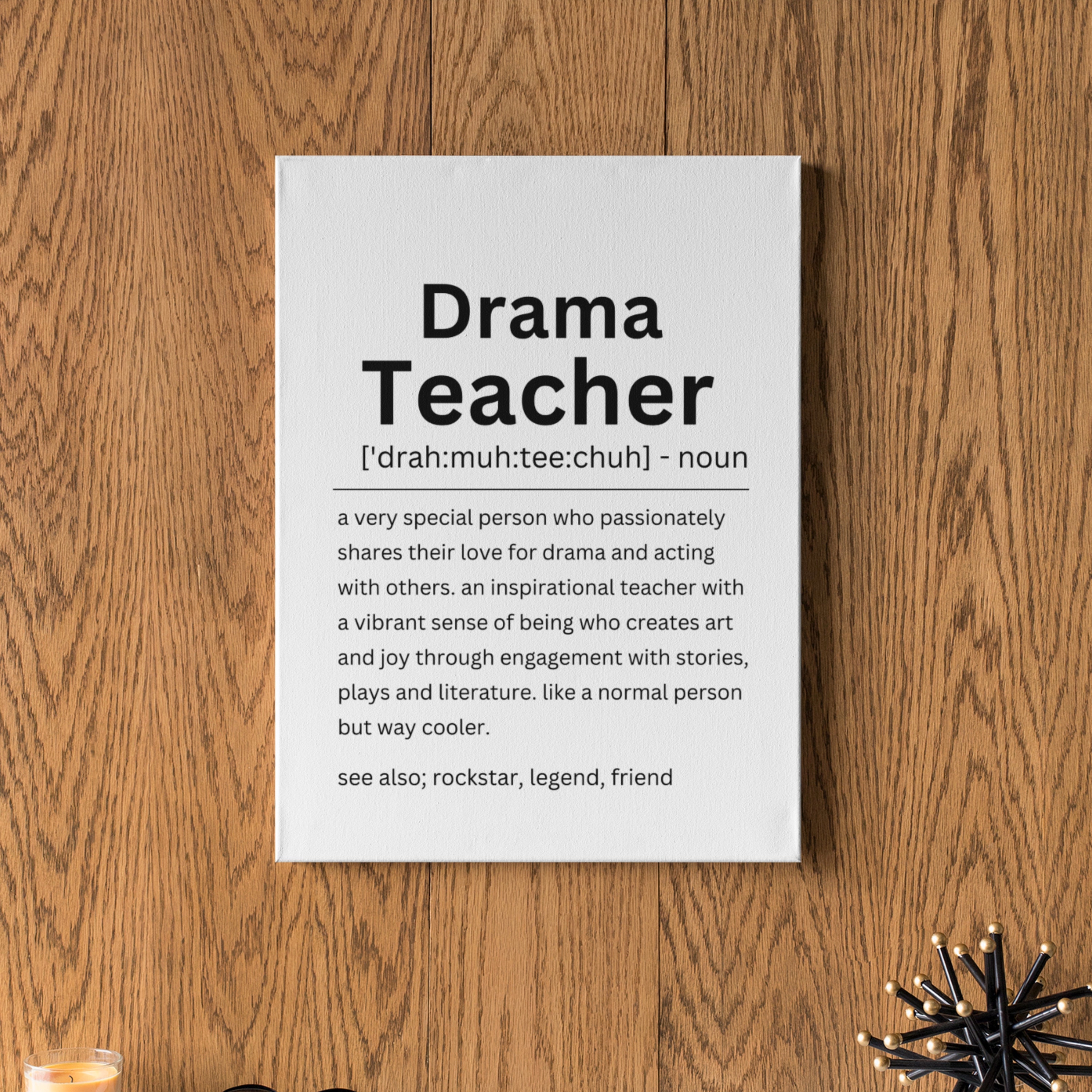 Teaher Rp Drama Teacher Definition Print: Drama Studio Decor (digital Printable ...