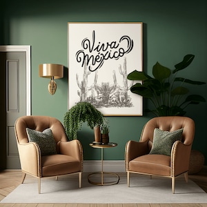 Mexico Art Poster Mexico Wall Art Mexico Travel Poster Vintage Wall Art Mexican Poster Retro Mexico Print Digital Download