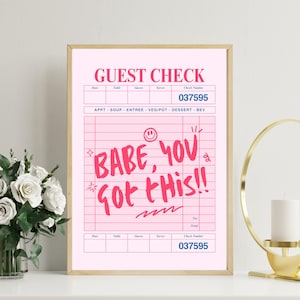 Babe You Got This Print: Mom Boss Inspirational Art (Digital Download)
