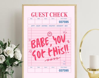 Babe You Got This Print: Mom Boss Inspirational Art (Digital Download)