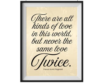 Frances Scott Fitzgerald Quote Print: Romantic Bedroom Wall Art (Digital Download)