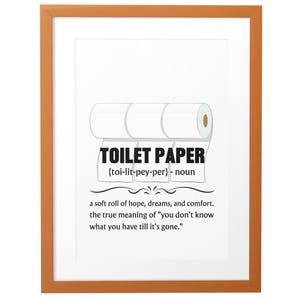 Stampe per WC, Definizione di Carta Igienica Stampabile, Stampa con Citazioni sul Bagno, Download Digitale di Decorazioni Divertenti per il Bagno, Grafica Moderna per il Bagno