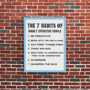 Printable Instant Download Stephen R. Covey Quote, the 7 Habits of ...