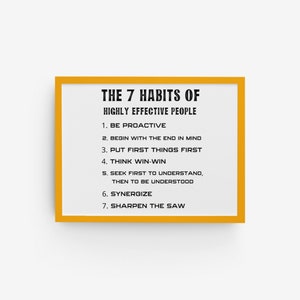 Printable Instant Download Stephen R. Covey Quote, the 7 Habits of ...