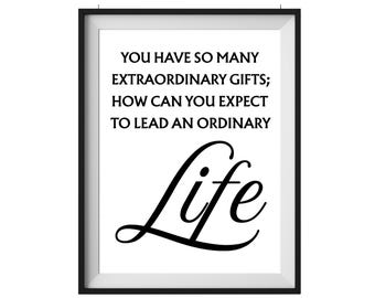 Louisa May Alcott Quote Art Print: Inspirational Literary Decor (Digital Download)