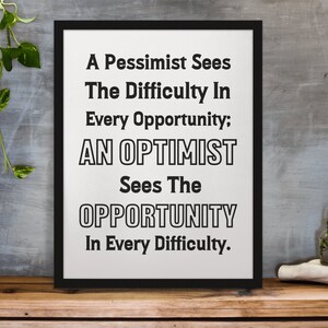 Winston Churchill Motivating Quotes For Optimism, Positive Quote For Office