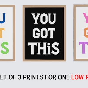 You Got This Print: Motivational Wall Art (Digital Download)