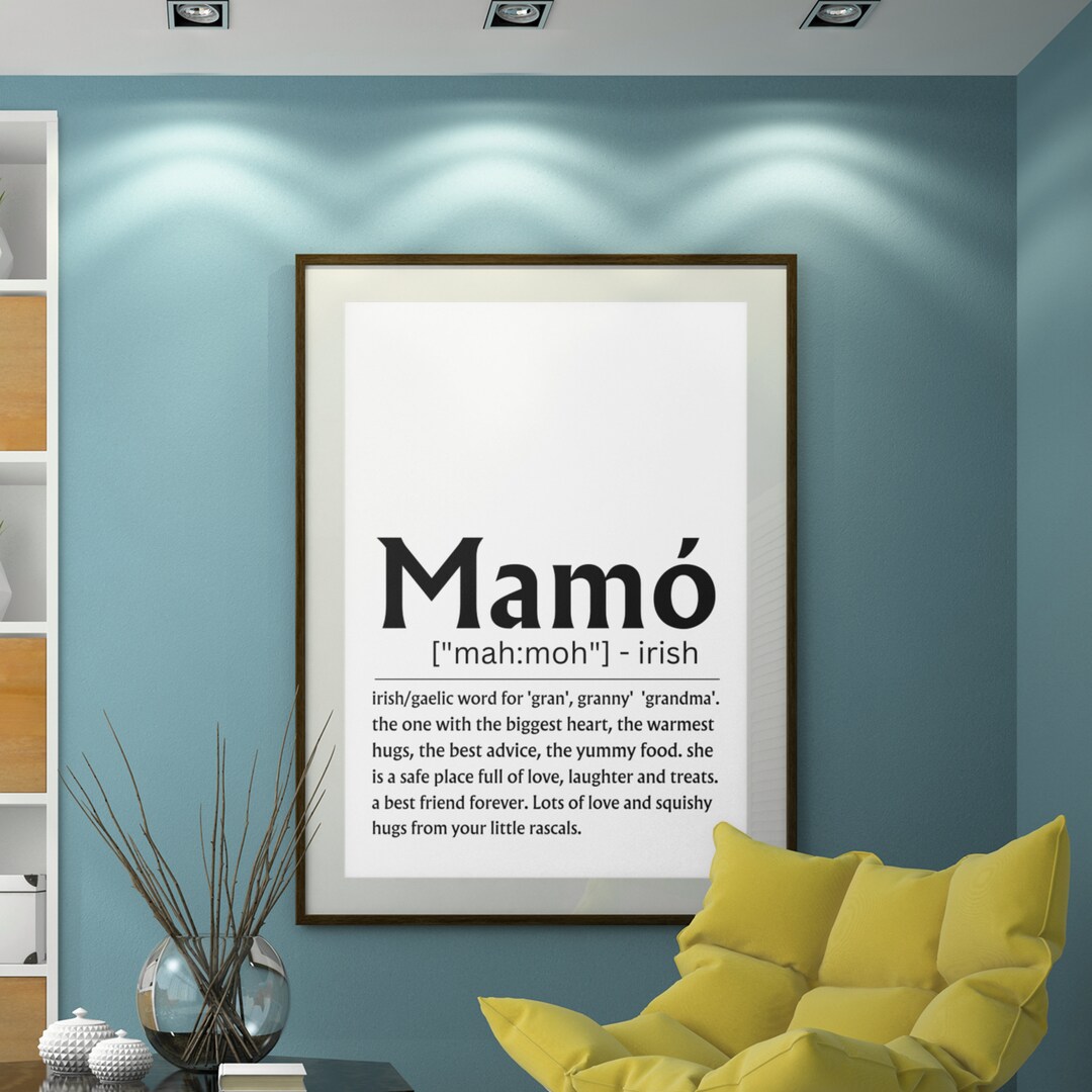Mamó Irish Grandmother Print, Ireland Print, Mother