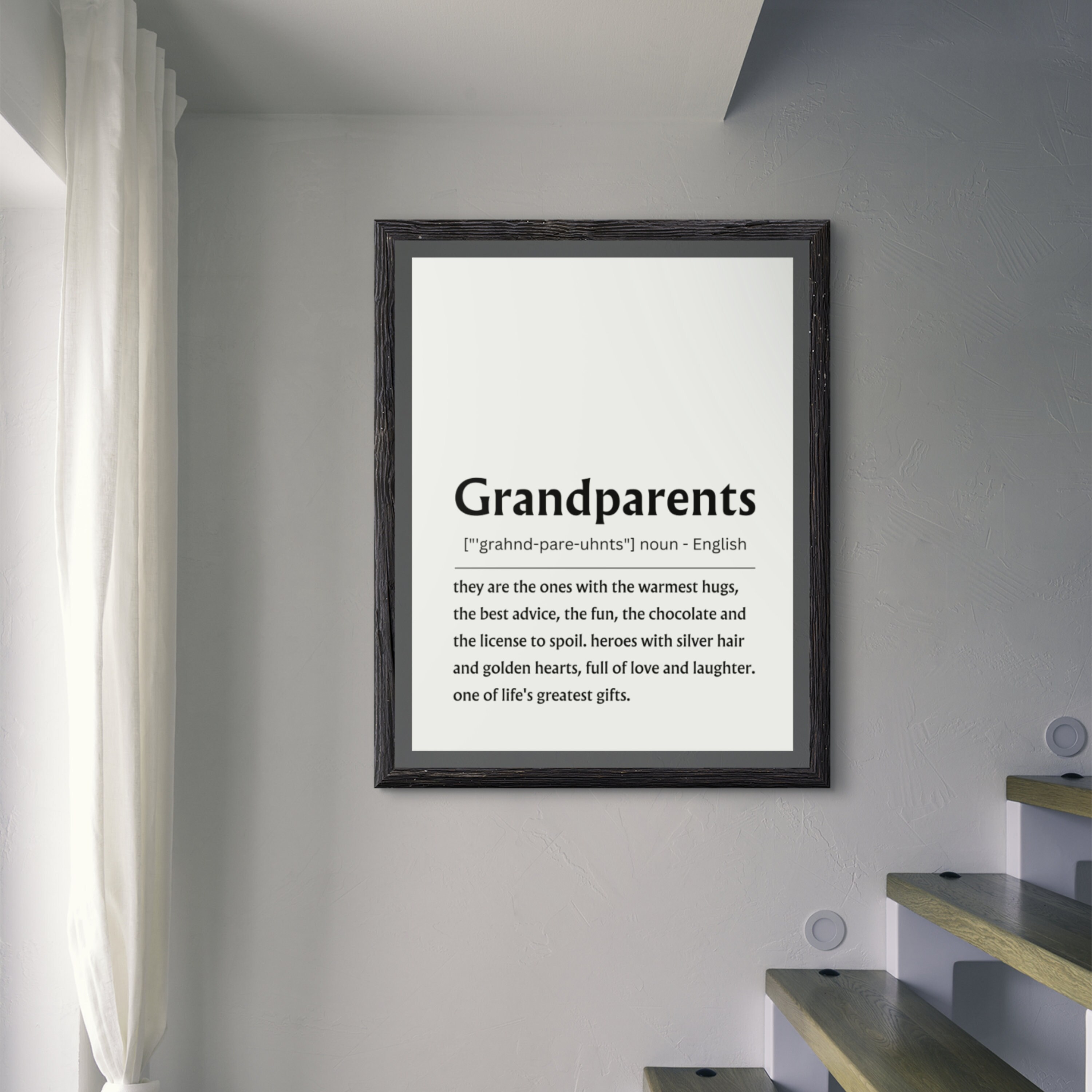 Grandparents Definition Print, Personalised Grandparent Gifts ...