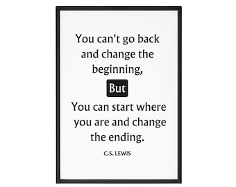 CS Lewis Quote Print: Inspirational Minimalist Wall Art (Digital Download)