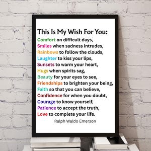 Ralph Waldo Emerson Quote Print: Literary Wall Art (Digital Download)