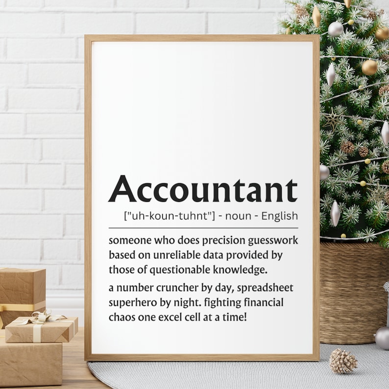 Funny Accountant Definition Art Print: Office Decor (digital Download ...