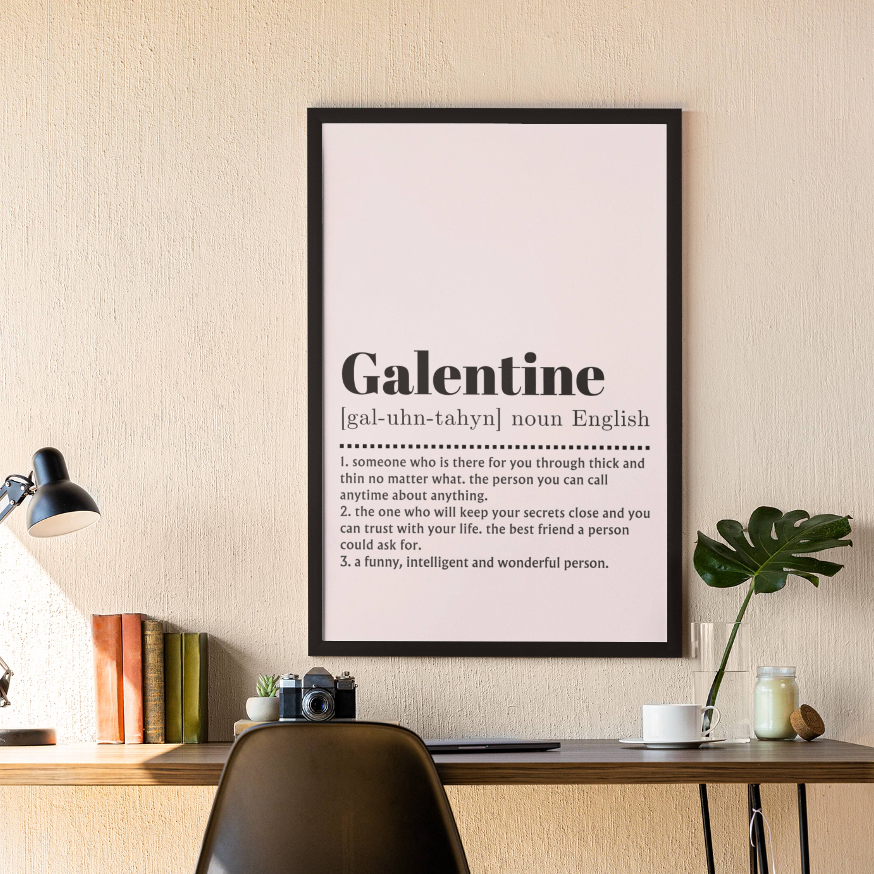 Galentine Definition Print Women S Day T For Friends Galentines Day Party Decor Digital