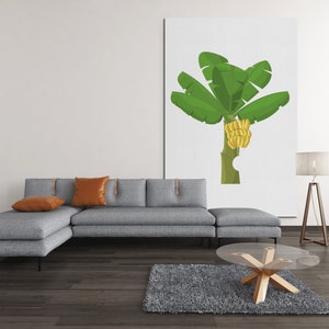 Banana Leaves Printable Downloadable Digital Artwork