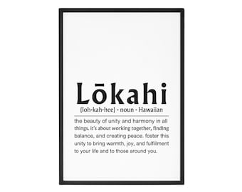 Lokahi Definition Print Set: Hawaiian Wall Art (Digital Download)