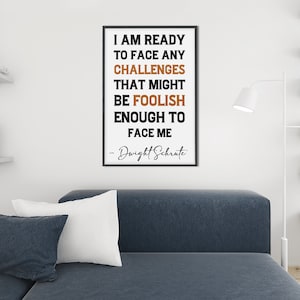 Dwight Schrute Quote Print: The Office TV Show Wall Art (Digital Download)