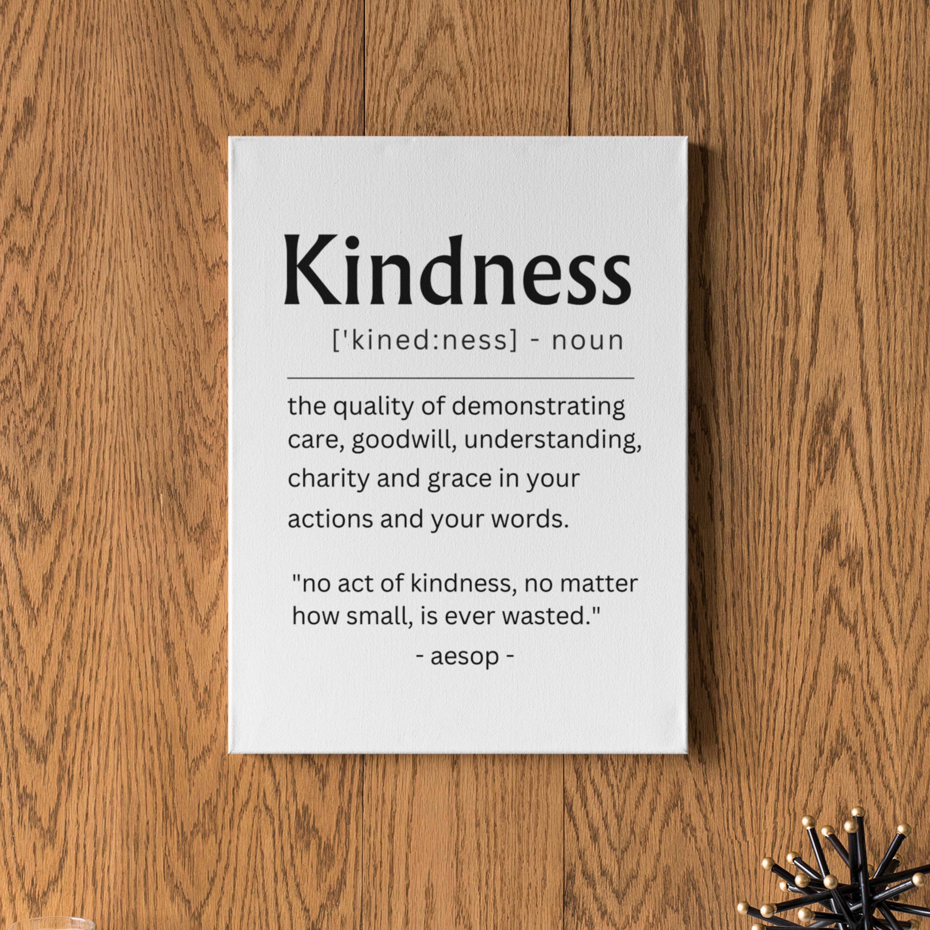 Kindness Definition Print, Kindness Quote, Office Wall Art, Classroom