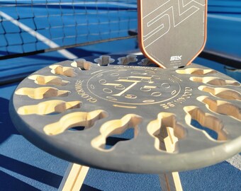 Pickleball Paddle Gameplay Rack