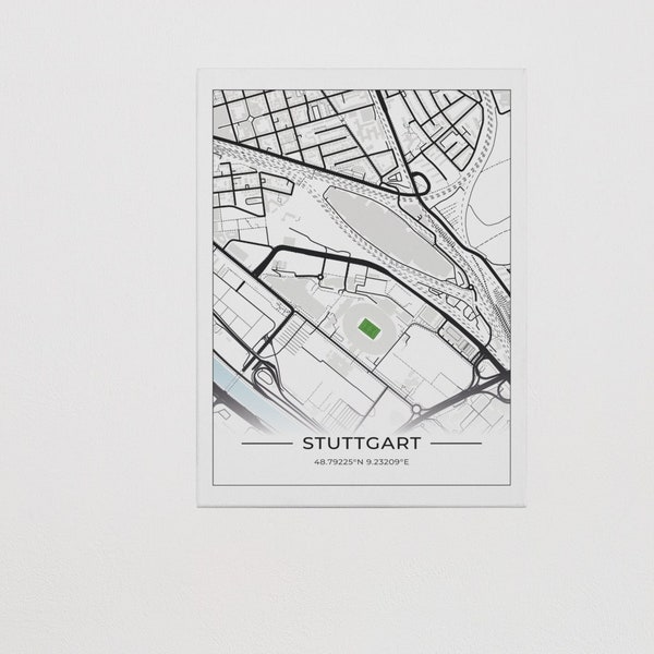 Stadion Map Stuttgart