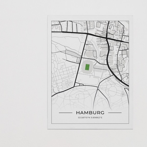 Stadion Map Hamburg